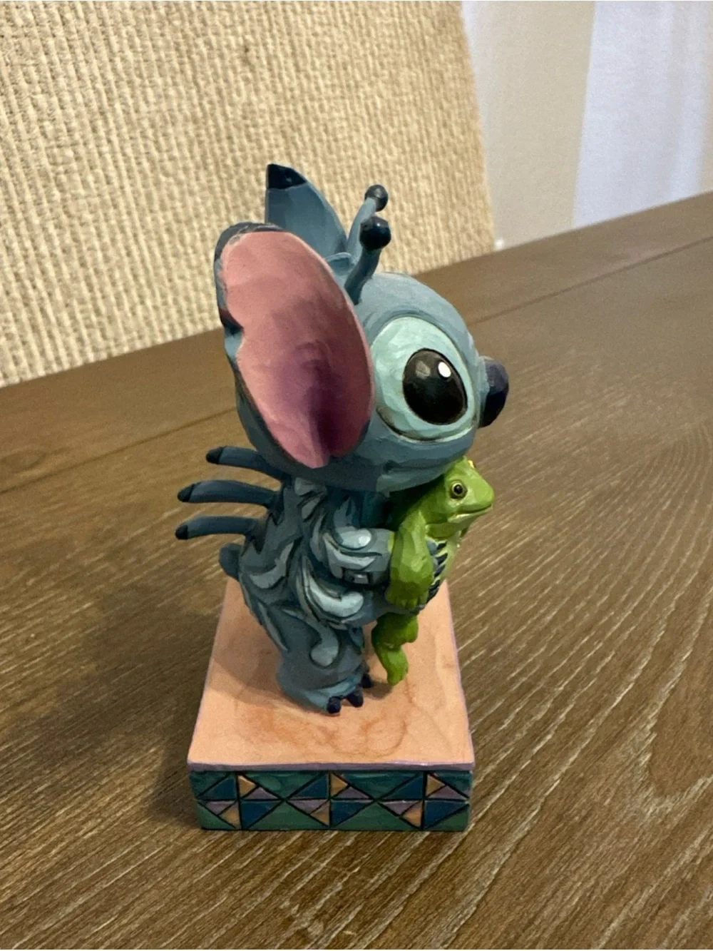 JIM SHORE‎ DISNEY Figurine LILO AND STITCH Frog Friend Blue Alien Statue